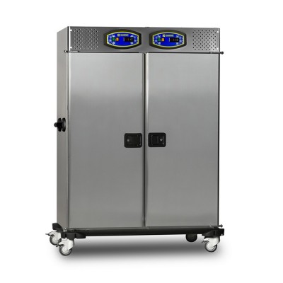 22B002S-GN TWO DOOR HOT BANKET TROLLEY GASTRONOMY TRAY